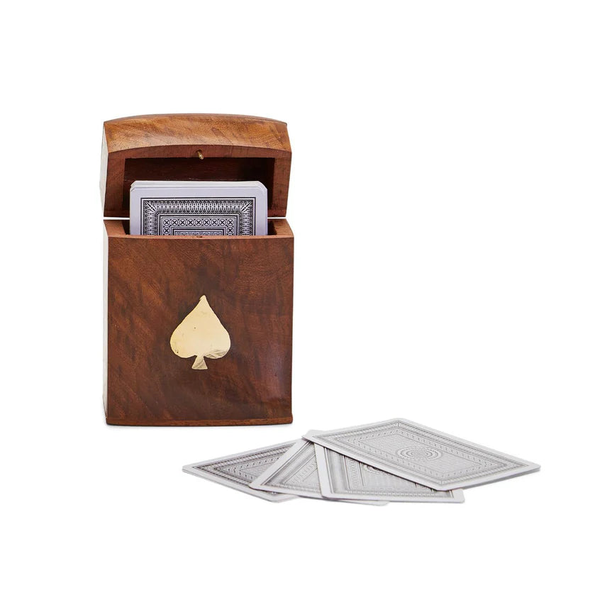 WOOD CRAFTED PLAYING CARD SET