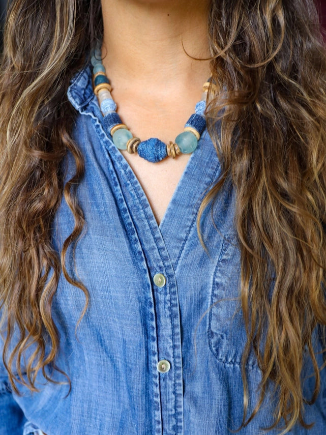 CLASSIC NECKLACE | DENIM