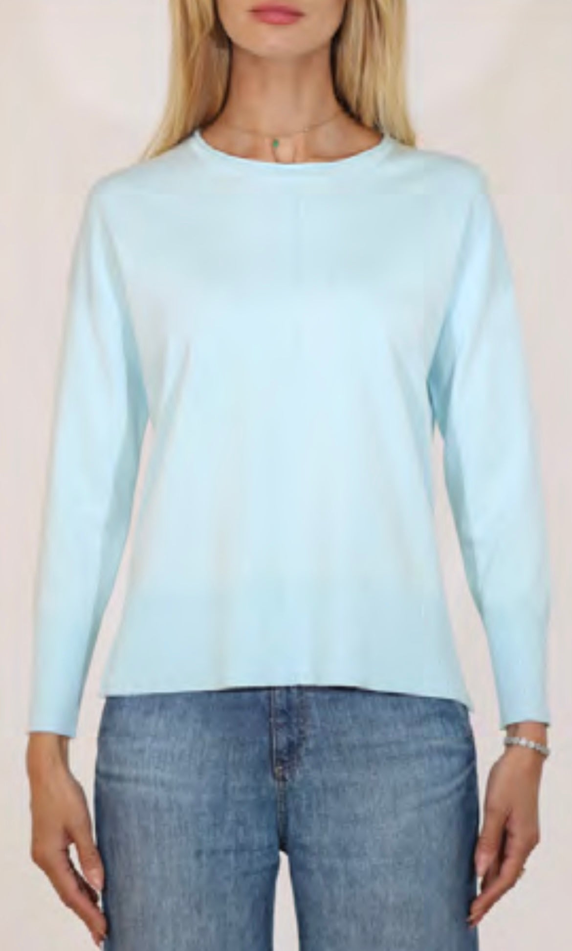 OVERSIZED PULLOVER W/ ROLL EDGE NECK