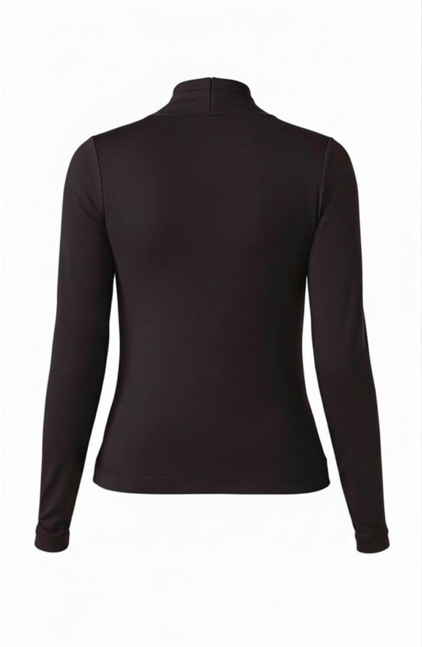 LONG SLEEVE WRAP NECK KNIT TOP
