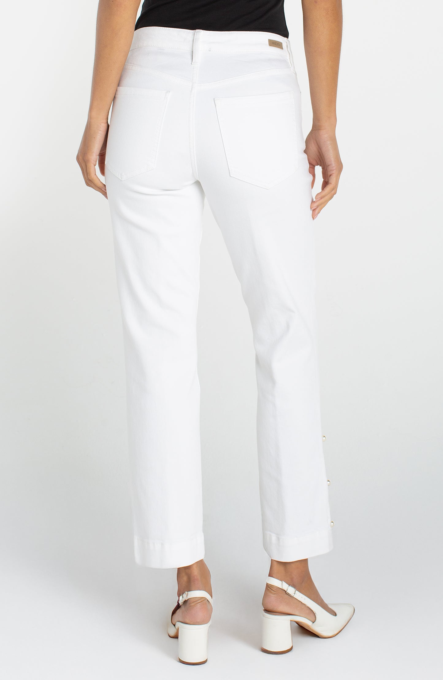 KENNEDY CROP STRAIGHT W/ PEARL HEM 27" INS