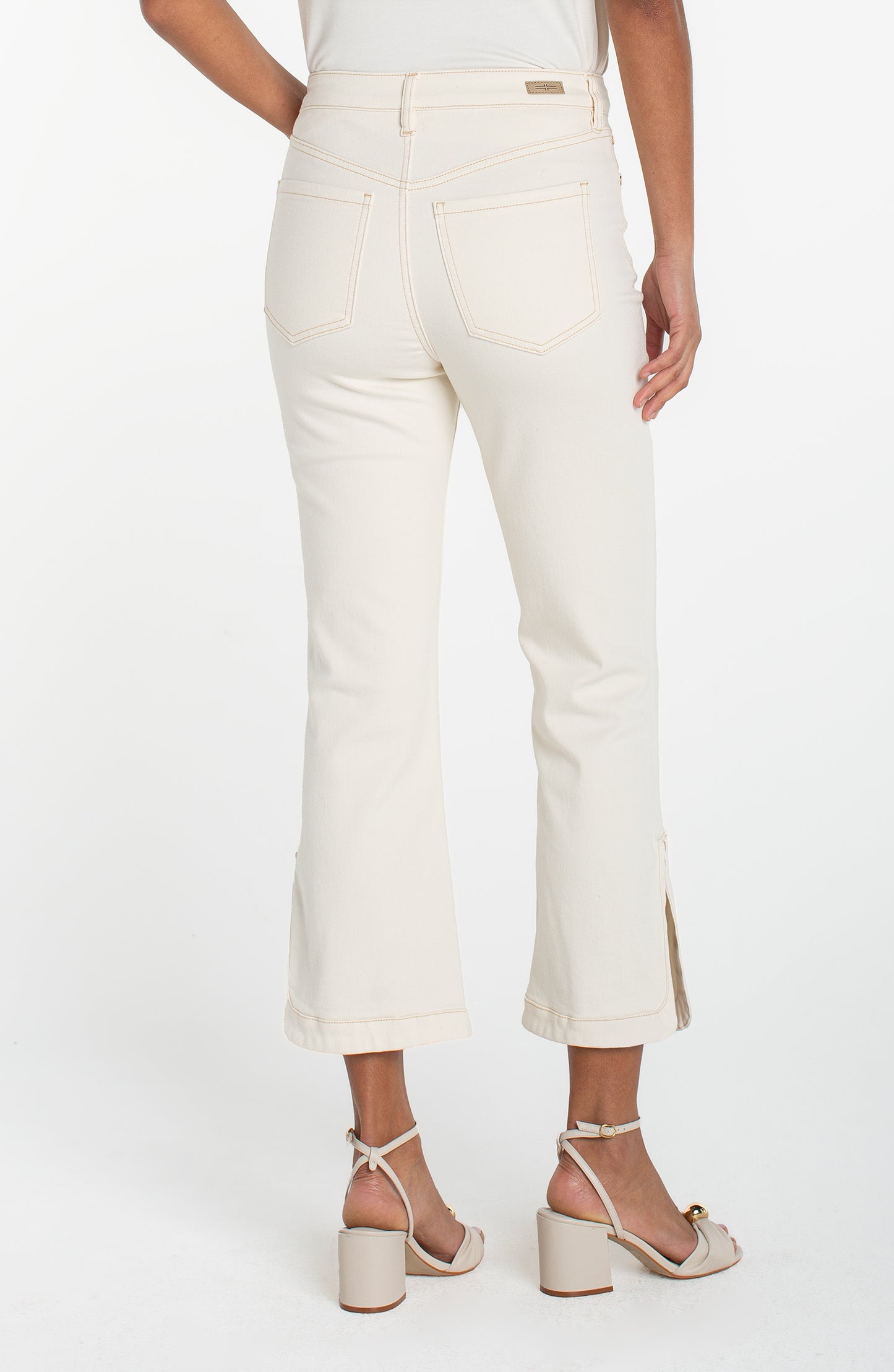 HIGH RISE HANNAH CROP FLARE W/ TULIP HEM
