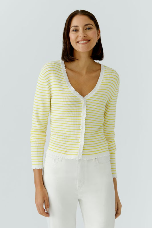 RUFFLE EDGE CARDIGAN