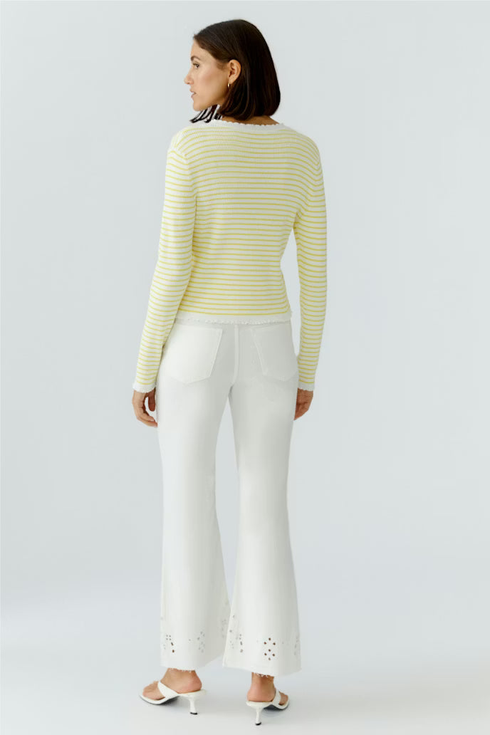 RUFFLE EDGE CARDIGAN