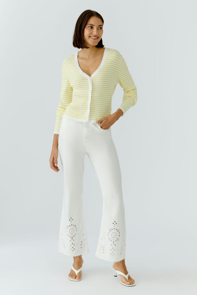 RUFFLE EDGE CARDIGAN