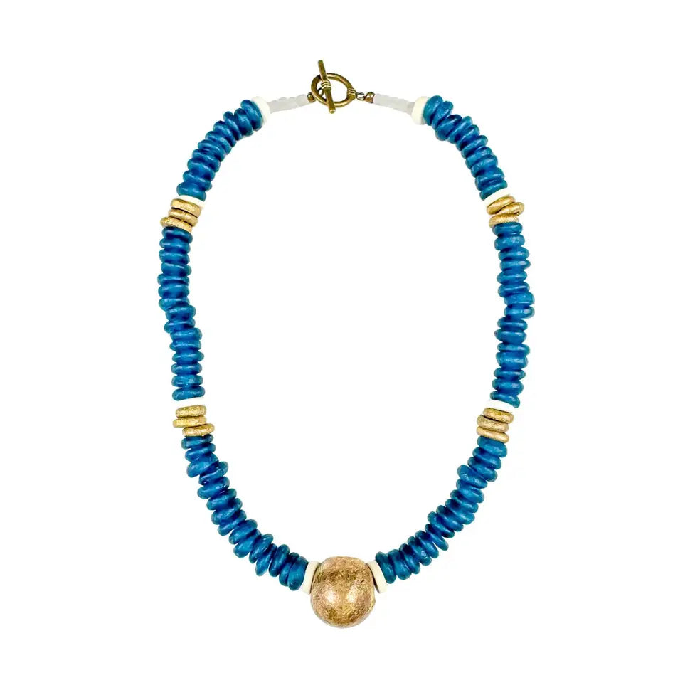 CLASSIC GLASS NECKLACE | NAVY