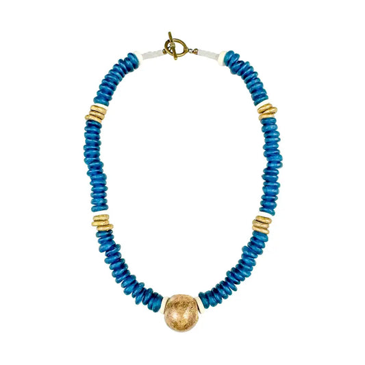 CLASSIC GLASS NECKLACE | NAVY
