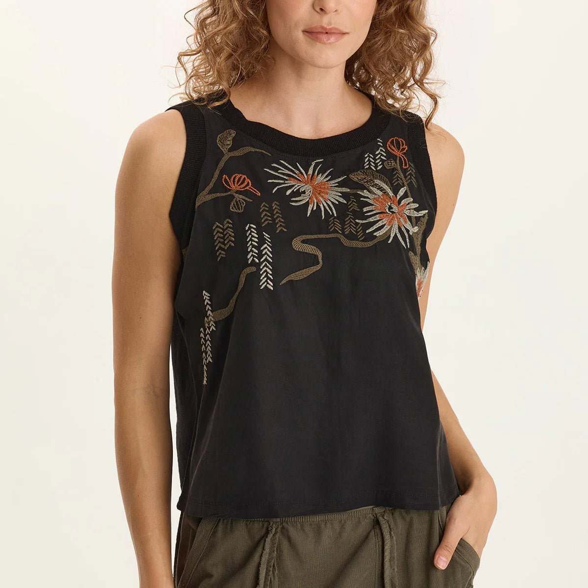 EMBROIDERED KATRINE TANK