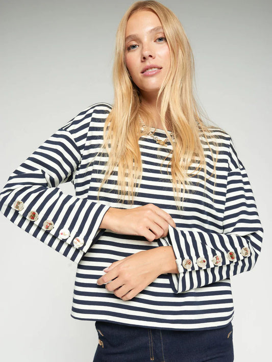 STRIPED LONG SLEEVE T-SHIRT