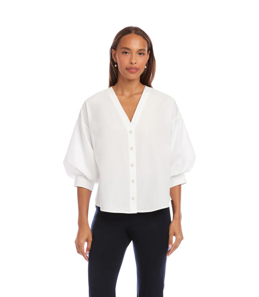 PEARL BUTTON TOP