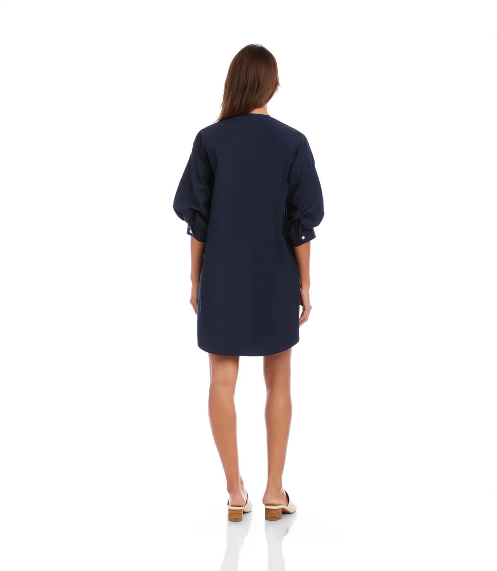PEARL BUTTON DRESS