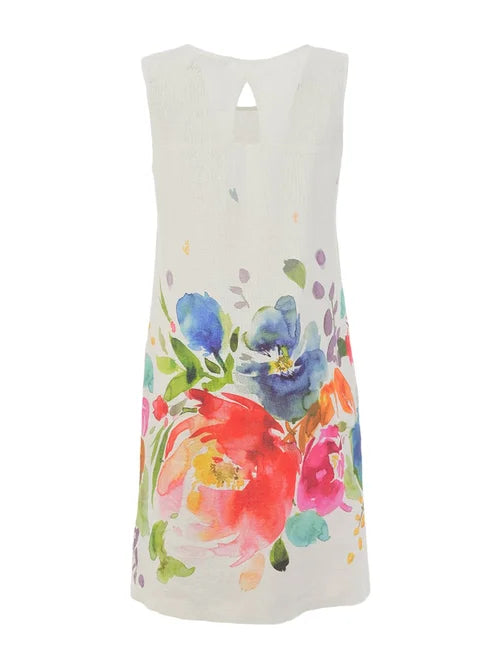 WATERCOLOR FLORAL DRESS