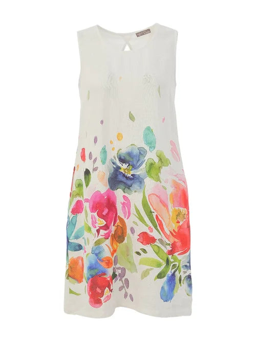 WATERCOLOR FLORAL DRESS