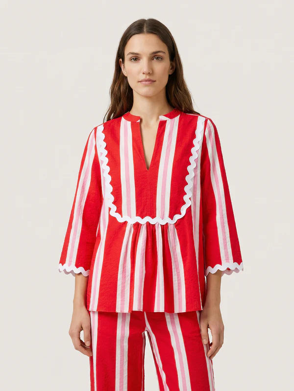 STRIPED SEERSUCKER SHIRT