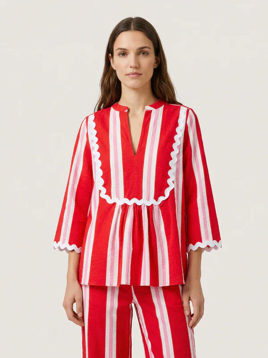 STRIPED SEERSUCKER SHIRT