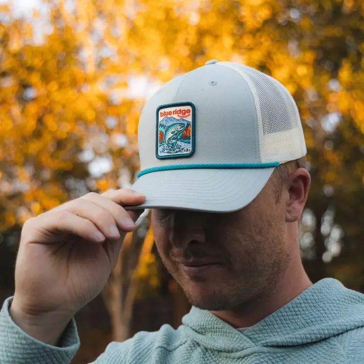 BLUE RIDGE MOUNTAINS ROPE TRUCKER HAT