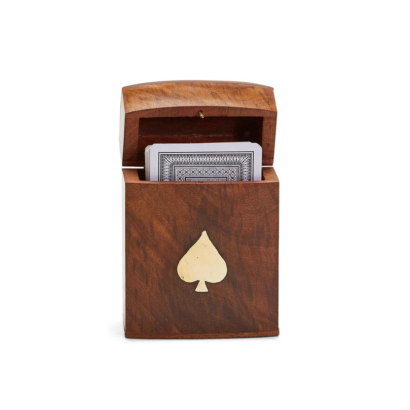 WOOD CRAFTED PLAYING CARD SET