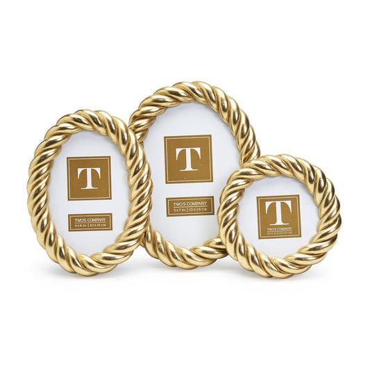 SET OF THREE GUILDED ROPE