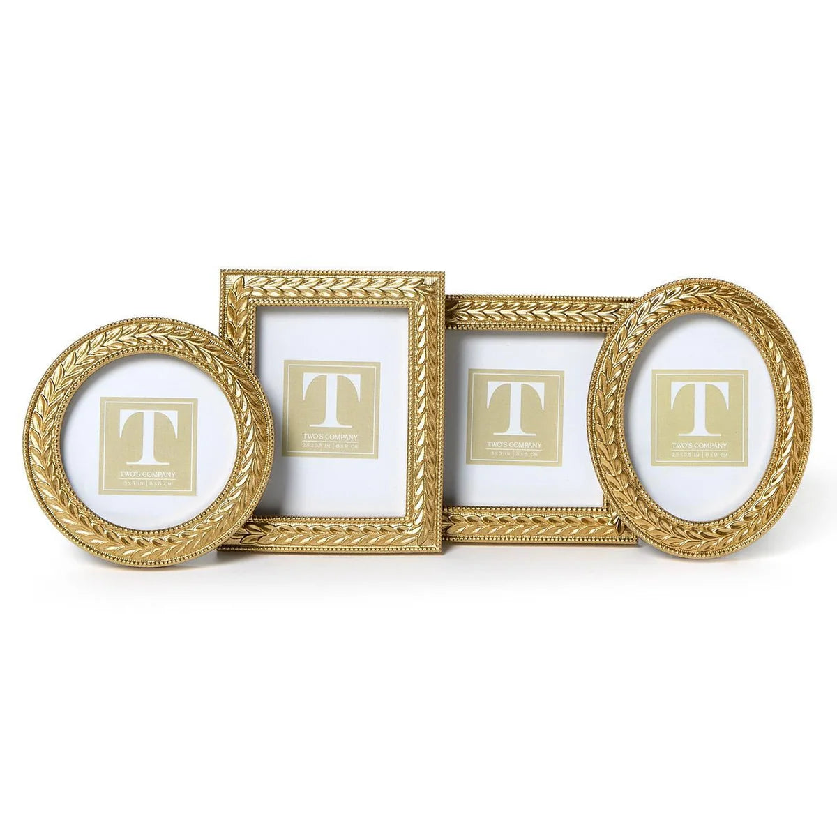 LAUREL WREATH GOLD PHOTO FRAMES