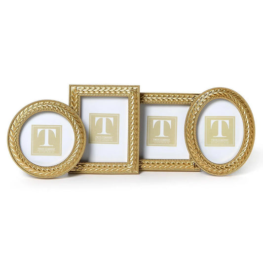 LAUREL WREATH GOLD PHOTO FRAMES