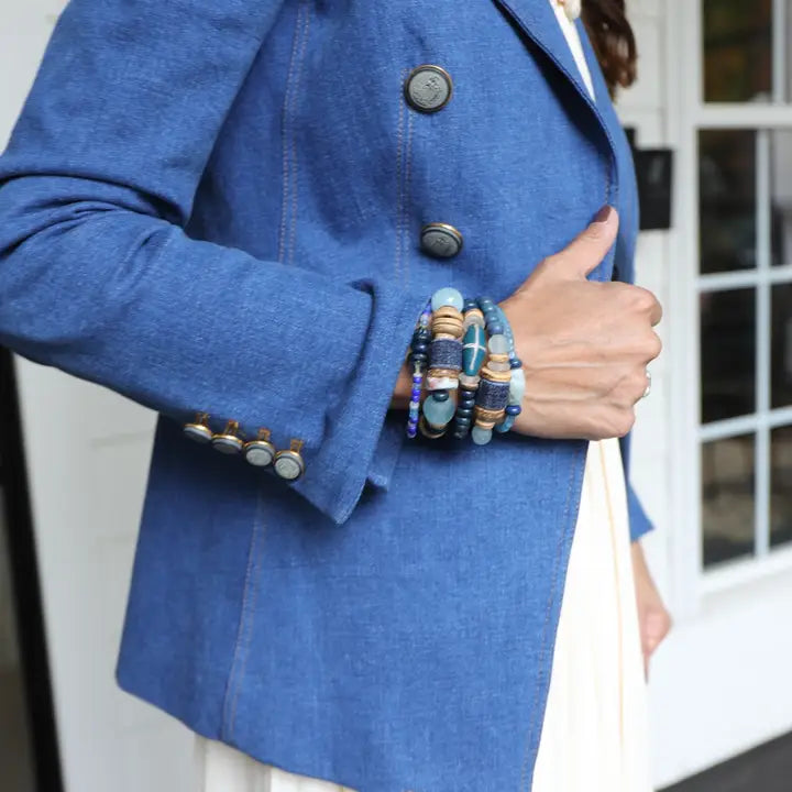 SINGLE STACK BRACELET | DENIM