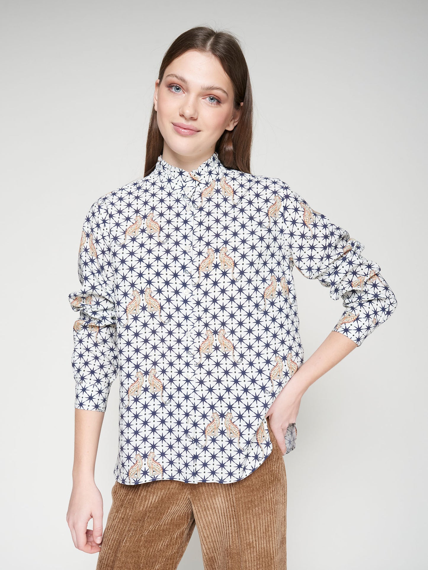 HIGH NECK BLOUSE