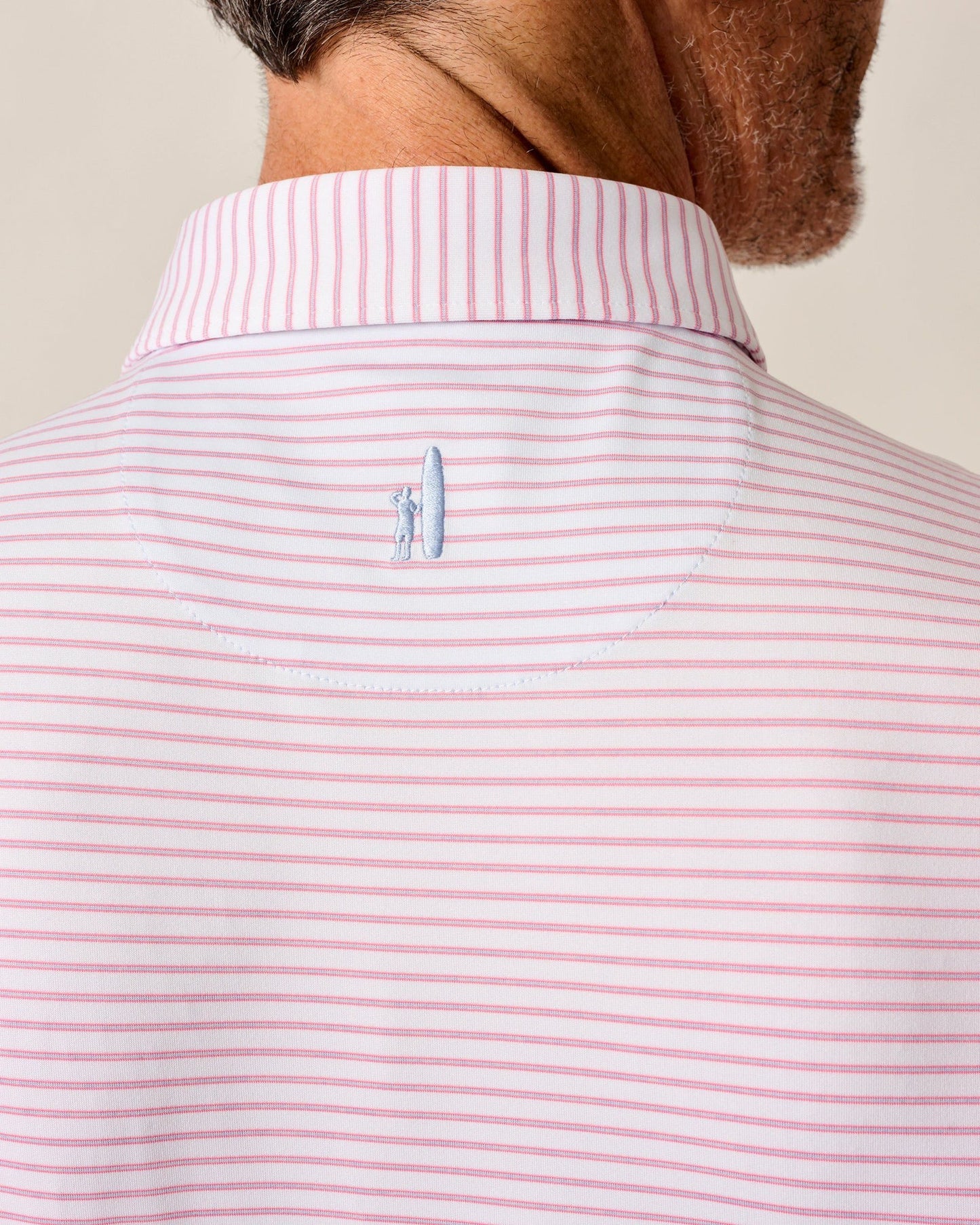 PERFORMANCE JERSEY POLO - MICHAEL STRIPE