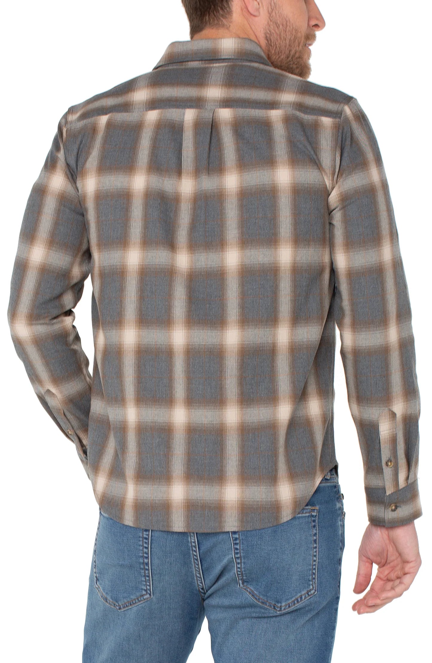 MEN'S DOUBLE POCKET BUTTON UP SHIRT