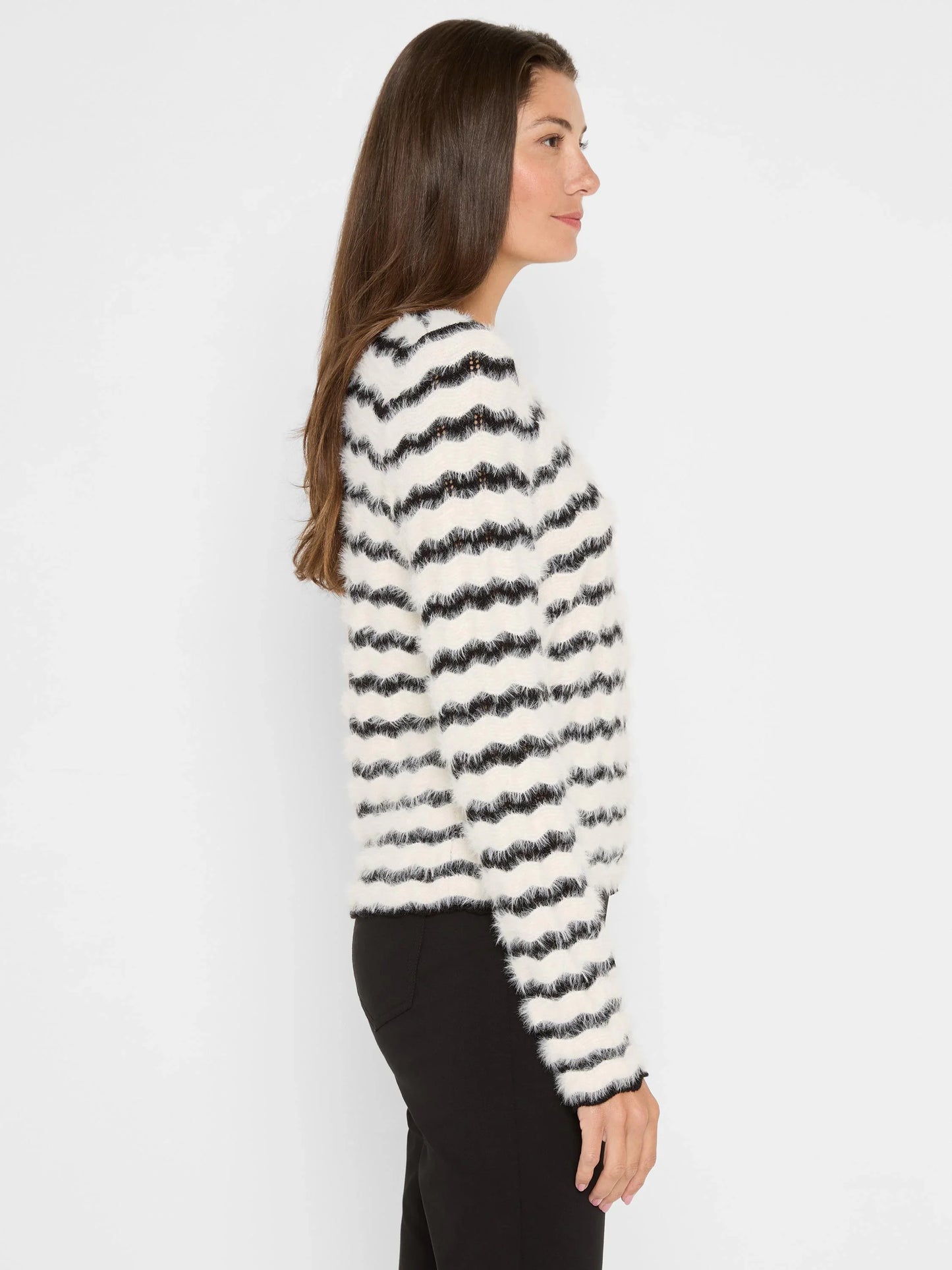 COZY WAVES STRIPED SWEATER
