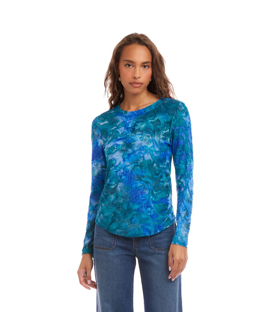 LONG SLEEVE BURNOUT TOP