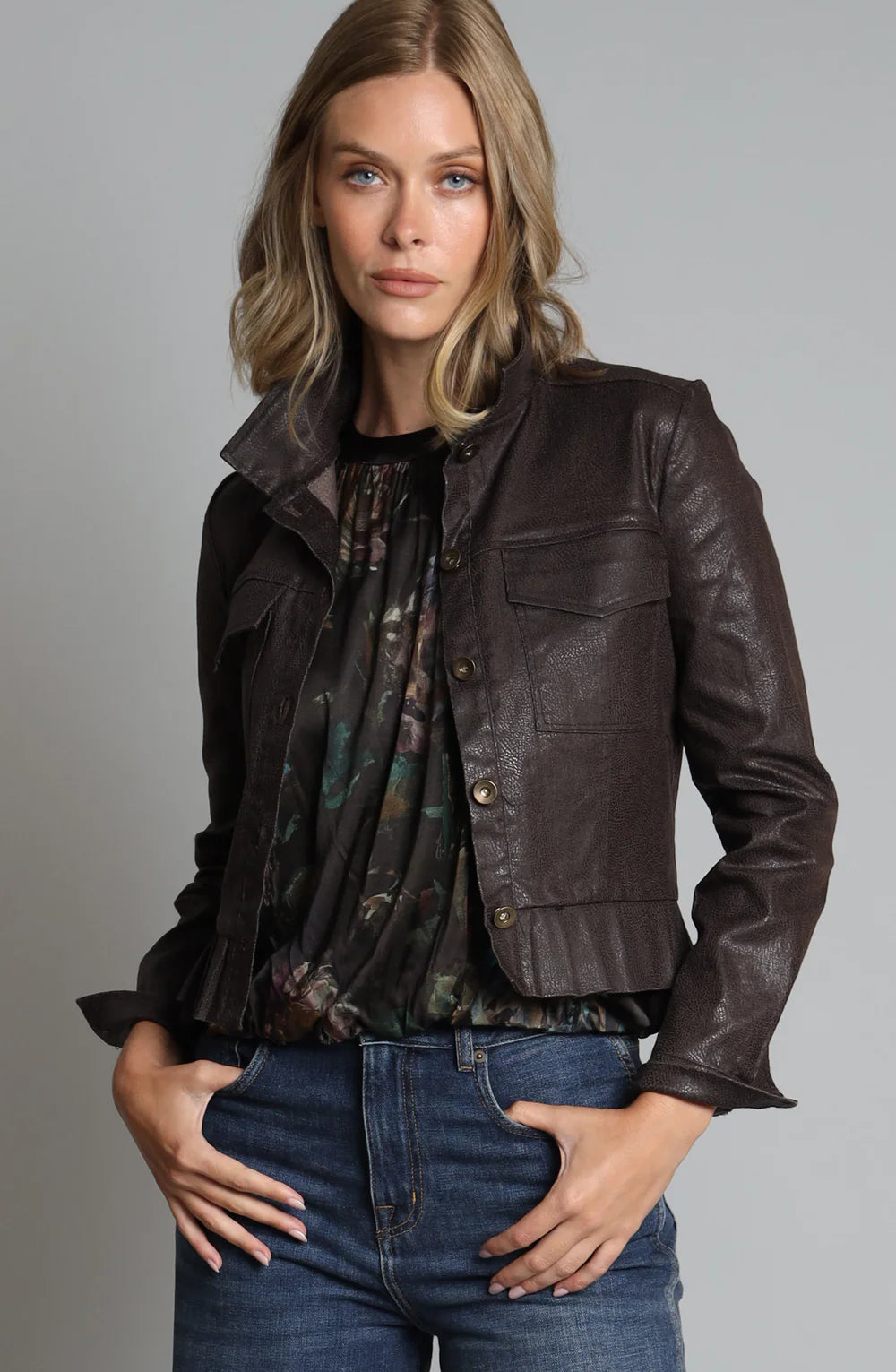 FOIL DENIM JACKET