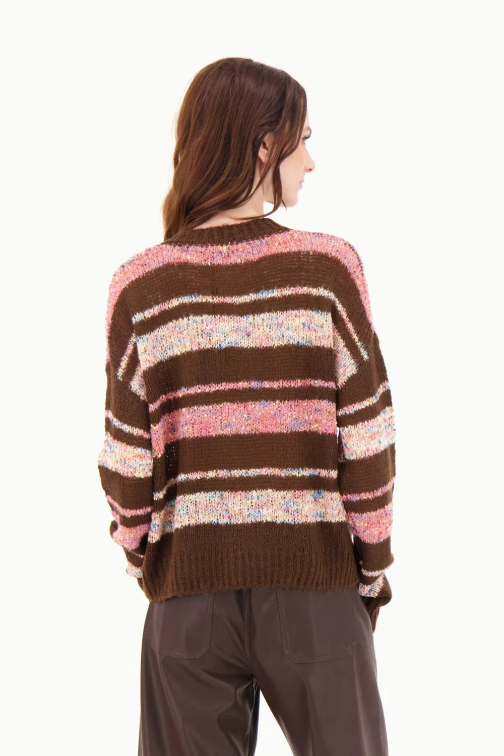 STRIPE SWEATER KNIT TOP