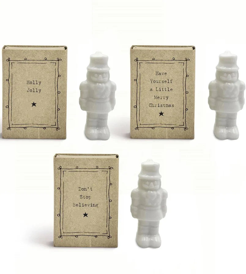 NUTCRACKER IN MATCHBOX W/ SAYINGS