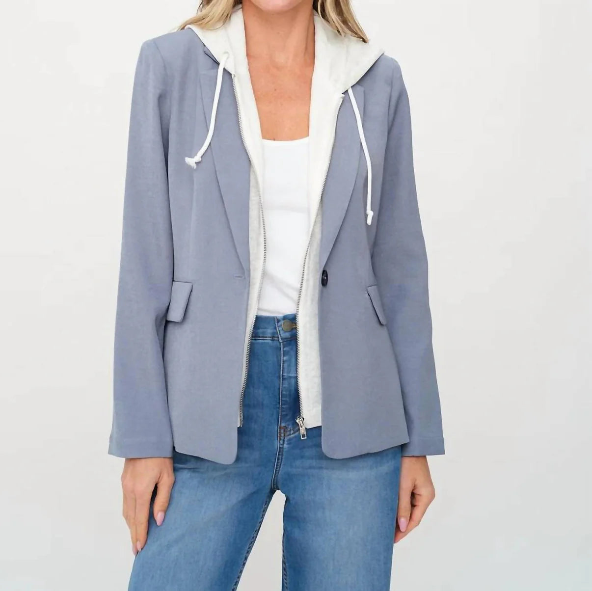 BLAZER W/ SWEATSHIRT INSERT
