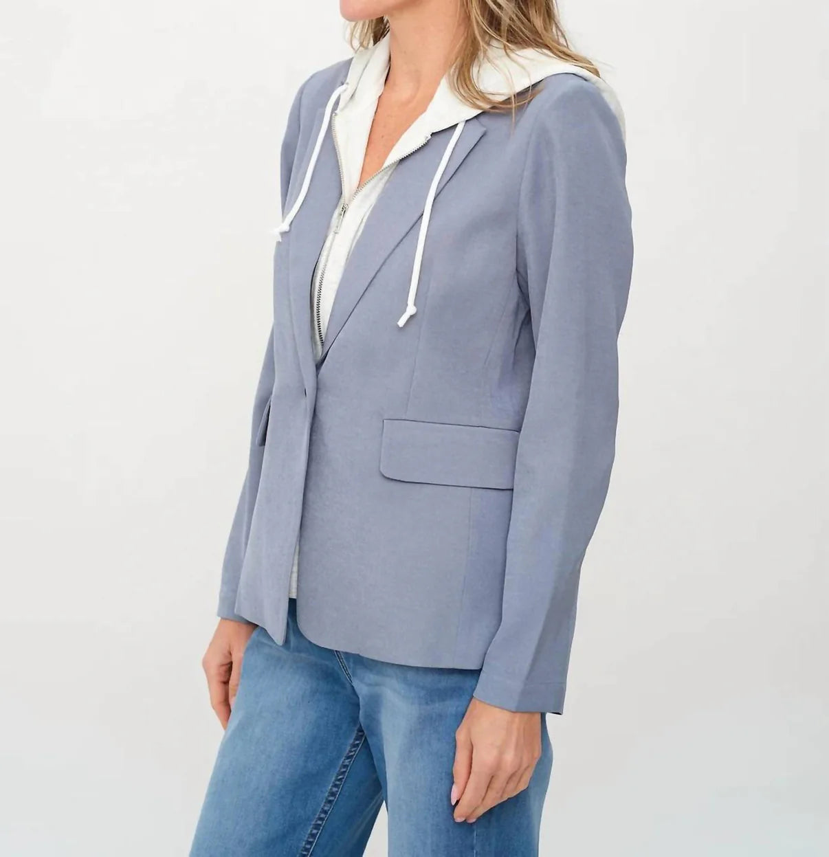 BLAZER W/ SWEATSHIRT INSERT