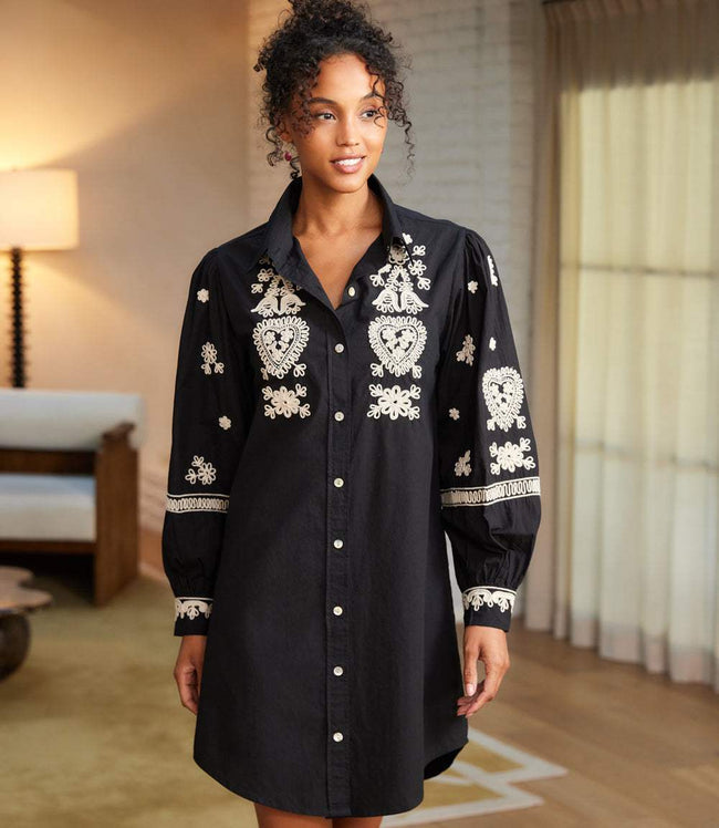 ROPE STITCH SHIRTDRESS
