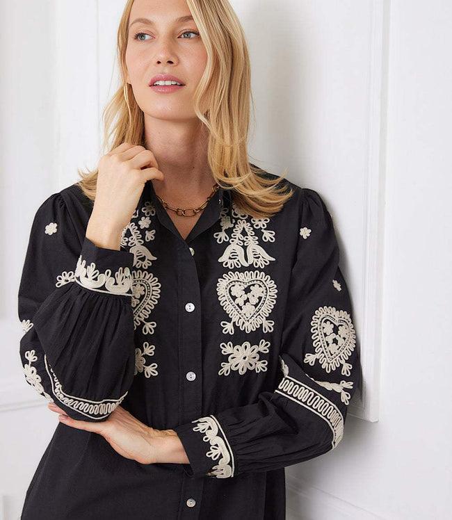 ROPE STITCH SHIRTDRESS