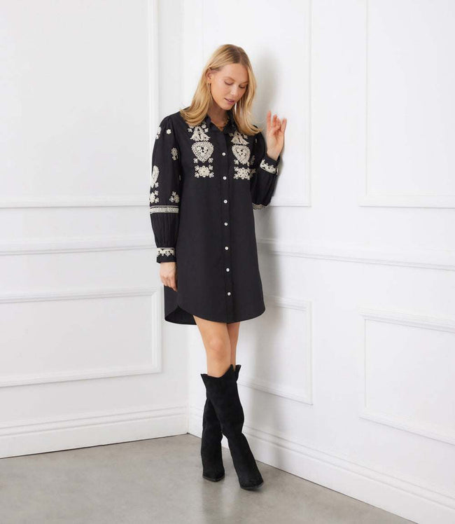 ROPE STITCH SHIRTDRESS