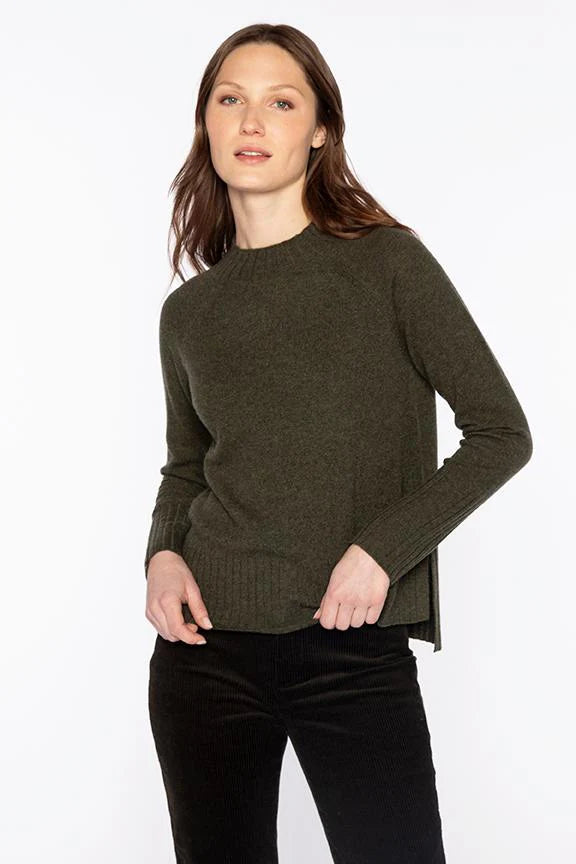 HI LOW RIB TRIM FUNNEL TOP