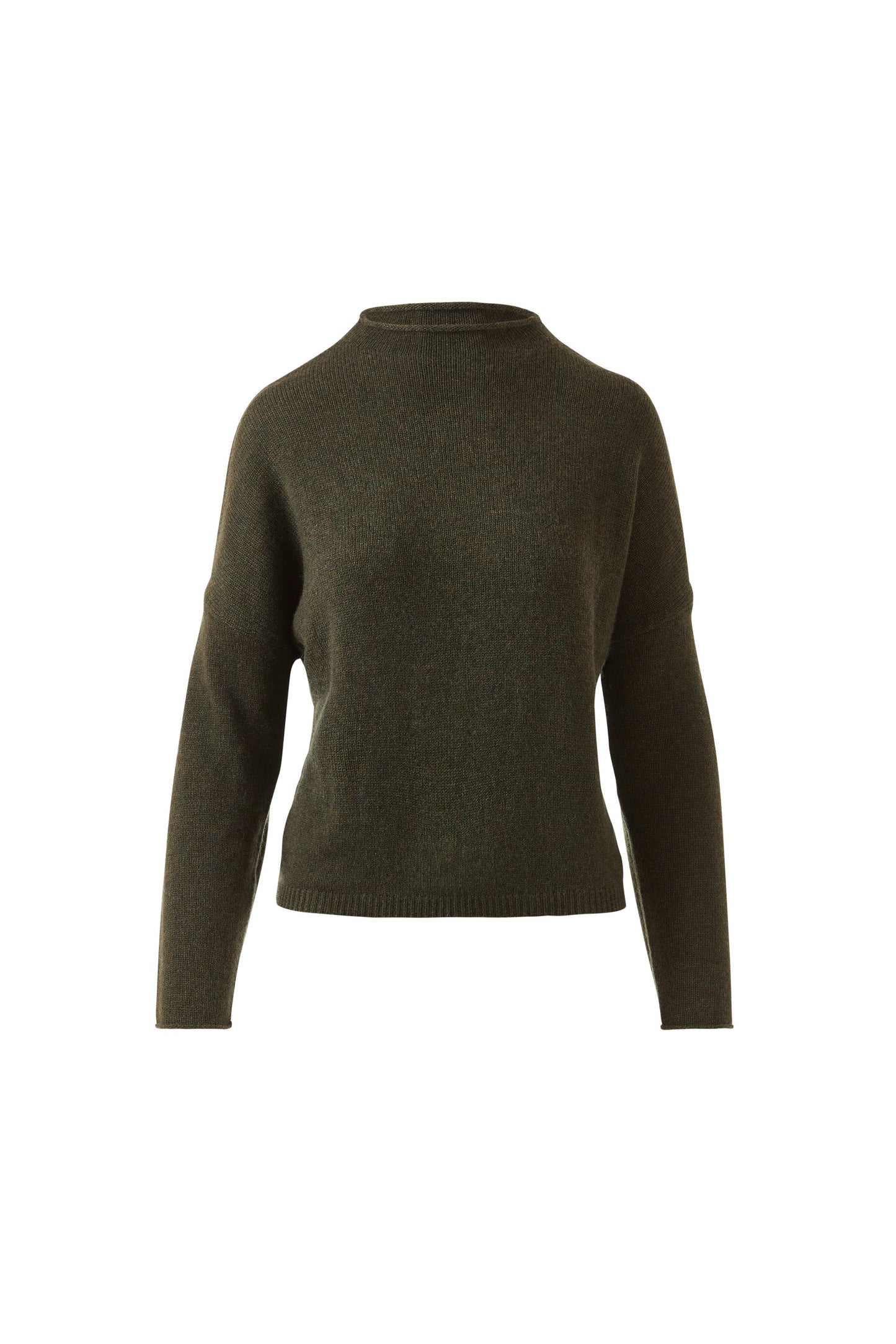 SLOUCHY ROLL TRIM PULLOVER
