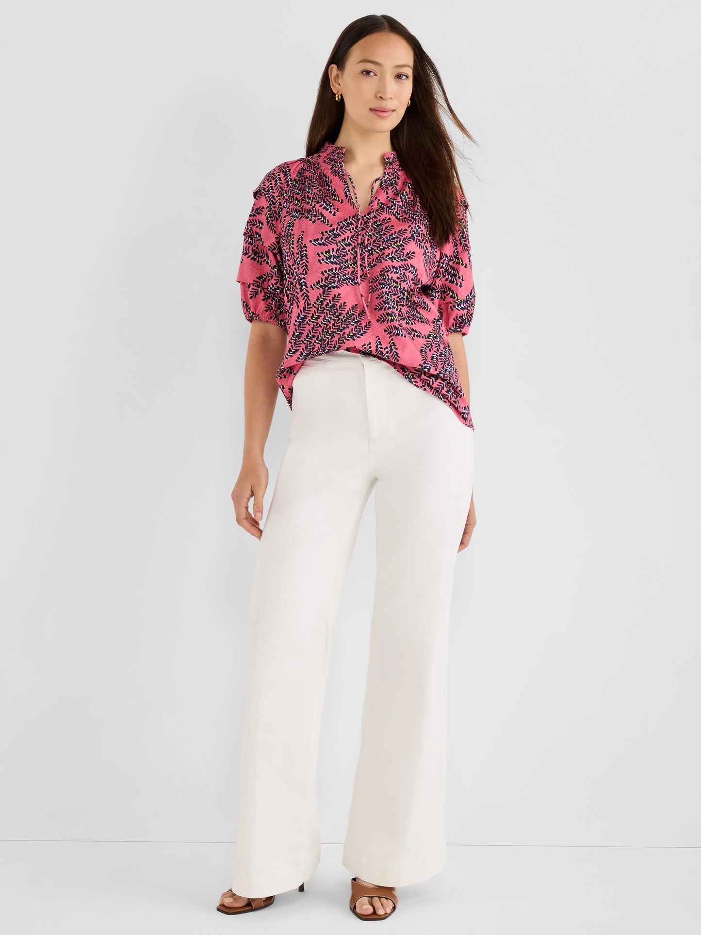 BLUSH OF SPRING PEASANT TOP