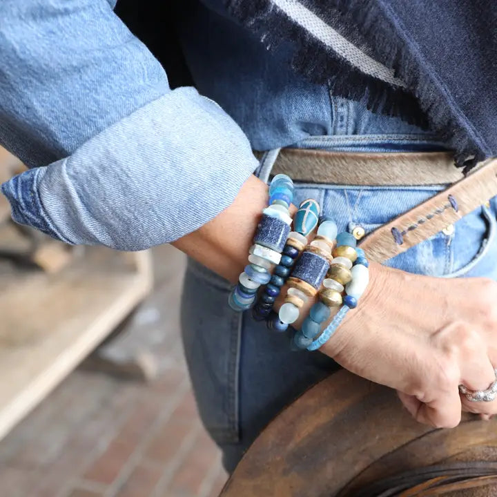 SINGLE STACK BRACELET | DENIM