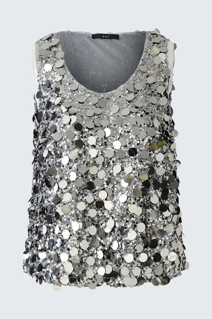 SHINY SEQUIN TOP