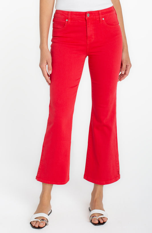 HANNAH CROPPED FLARE W/ SLIT HEM
