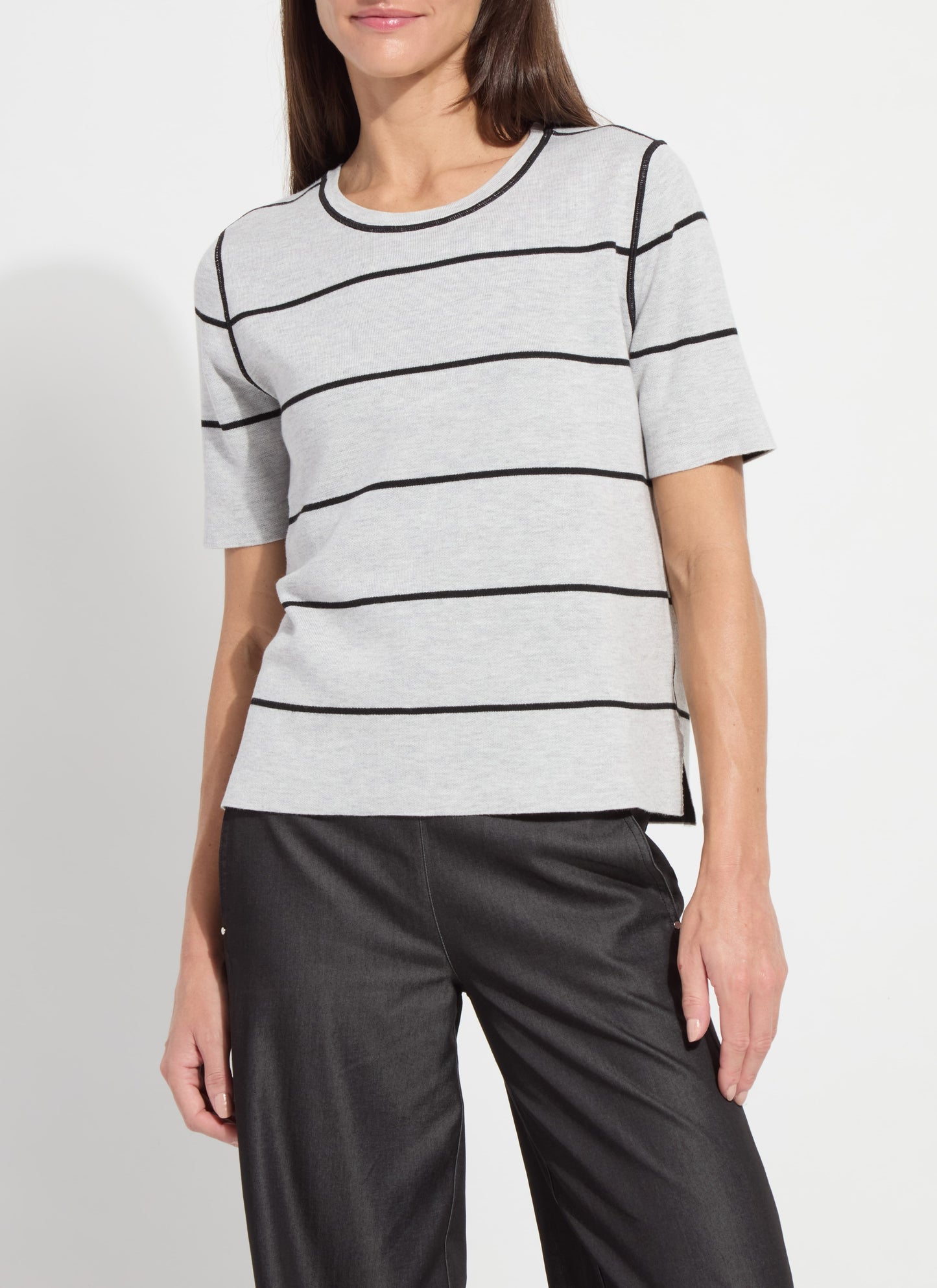 ODESSA REVERSIBLE KNIT SHORT SLEEVE TEE