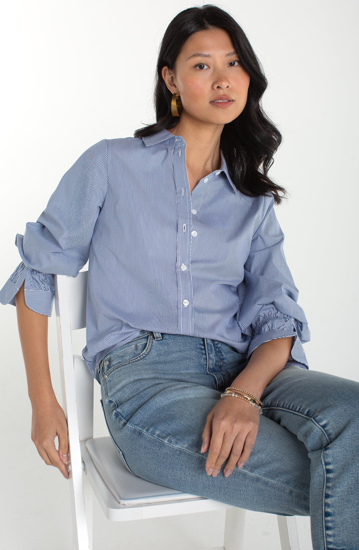 ADJUSTABLE SLV BUTTON FRONT TOP
