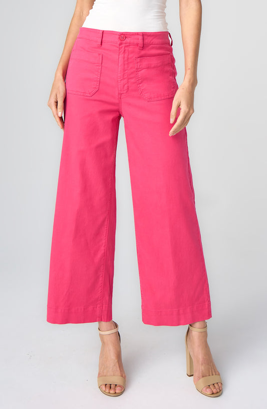 CROP WIDE LEG W/ PATCH POCKETS 27" INS
