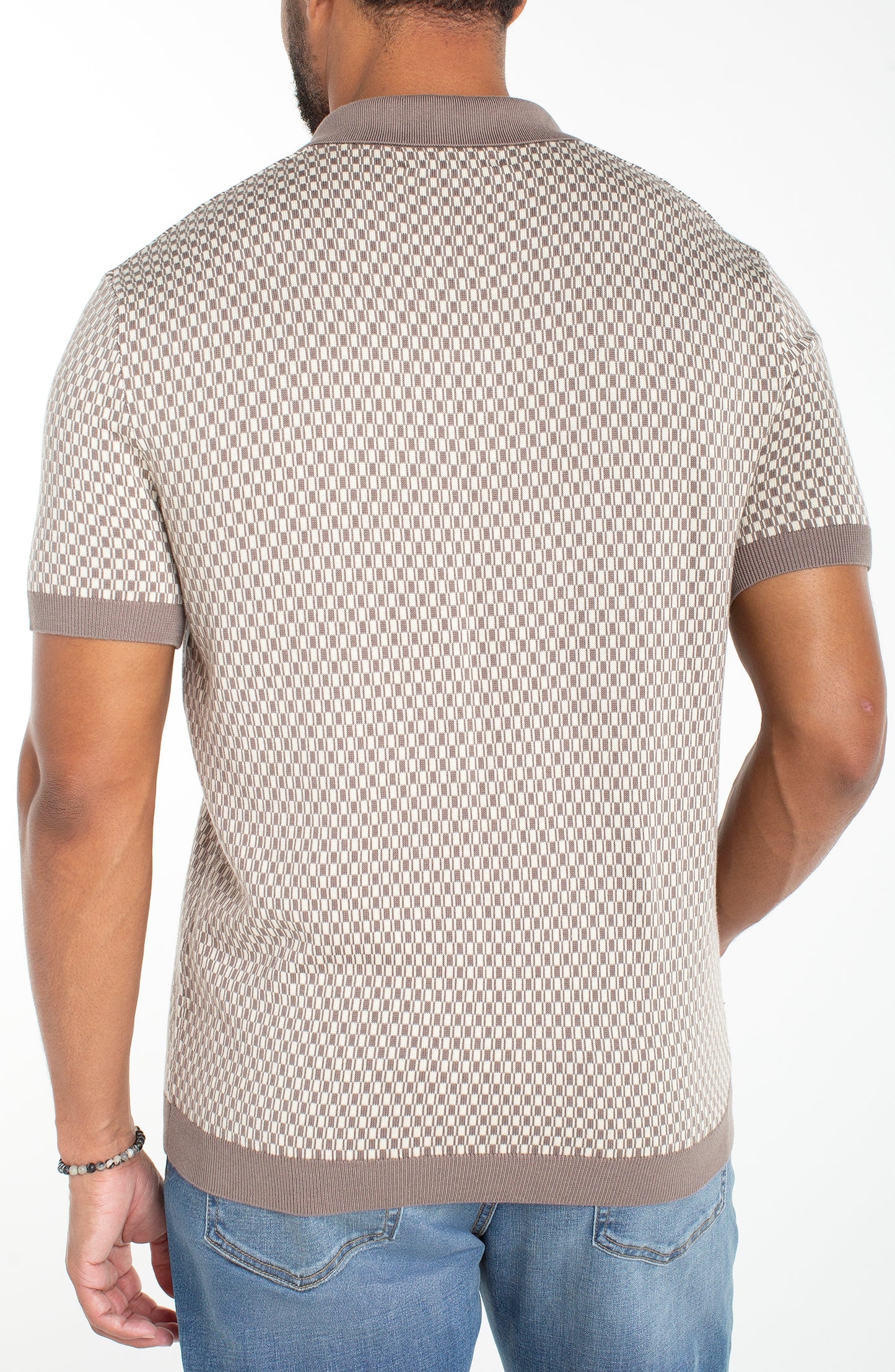 MEN'S JOHNNY COLLAR SWEATER KNIT