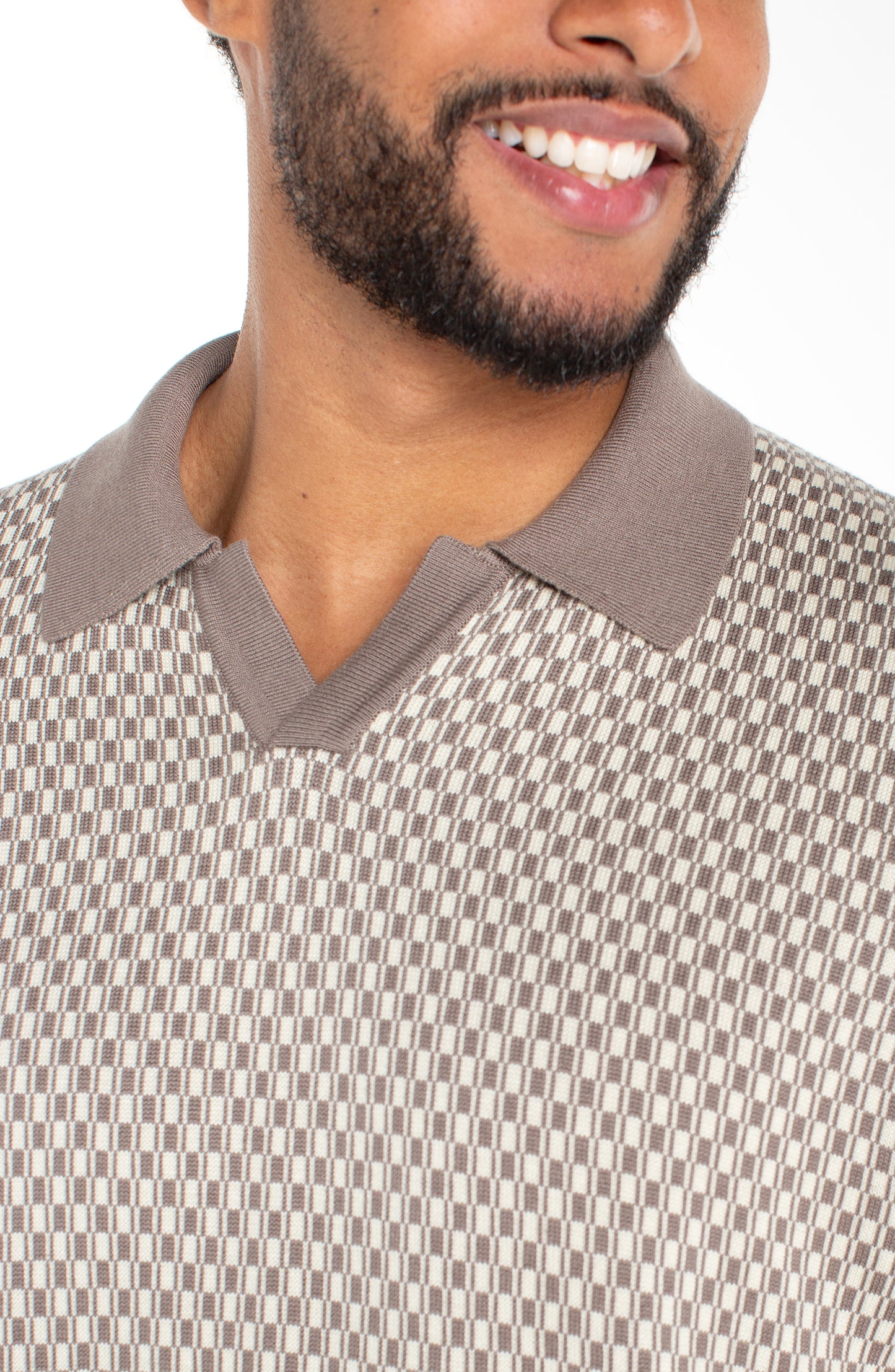 MEN'S JOHNNY COLLAR SWEATER KNIT