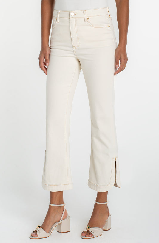 HIGH RISE HANNAH CROP FLARE W/ TULIP HEM